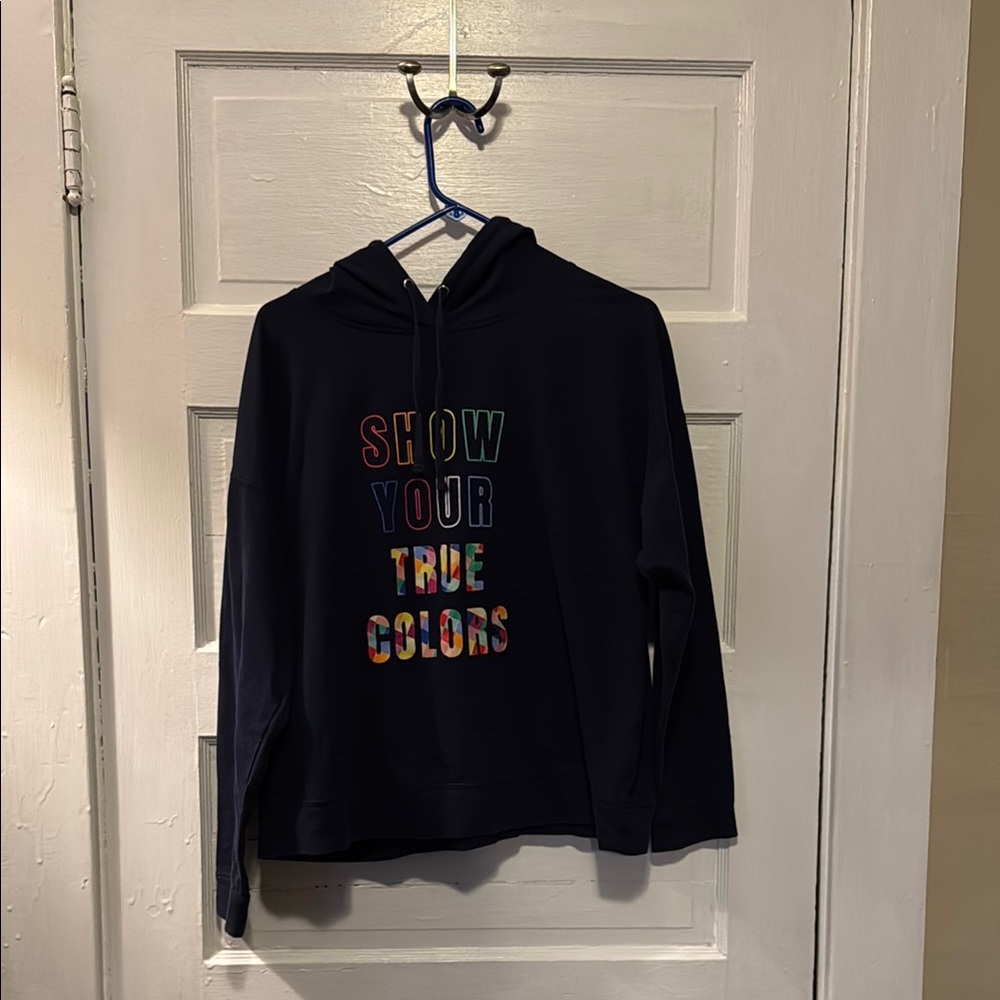 Navy Blue Hoodie Pride Friendly